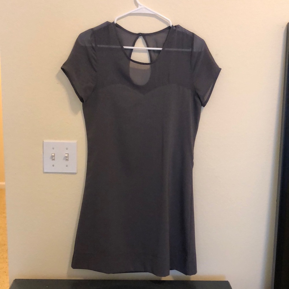 ‘For Joseph’ Grey Mesh Dress
